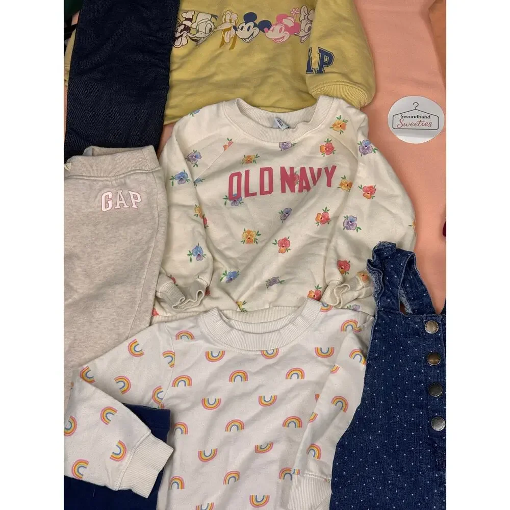 Baby Girl 12M Fall Winter Clothing Bundle 12 Pc Outfit Lot Overalls SKU #668